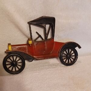 Vintage Car Ford Wall Decor Cast Aluminum Metal Car
